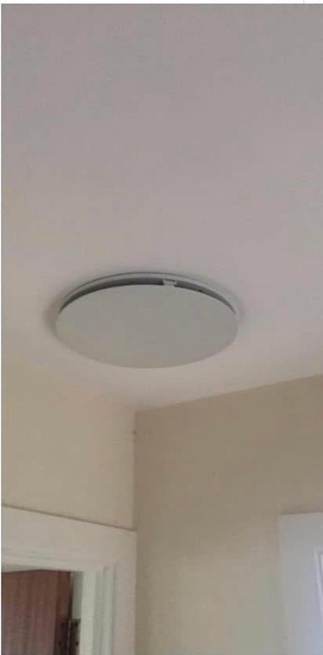 Nuaire Drimaster PIV hallway diffuser after professional installation